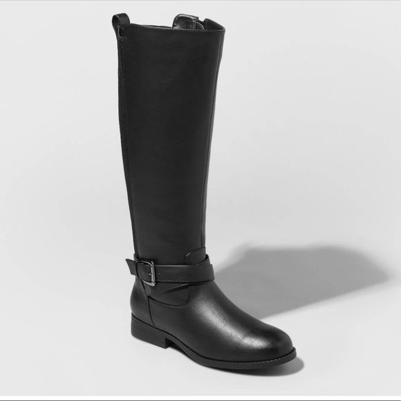 a new day Shoes - Women's Wendy Faux Leather Buckle Riding Boots